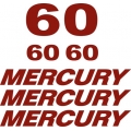 Mercury 60 HP Boat Motor Decal/Sticker!